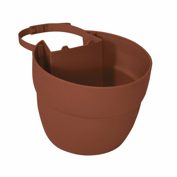 Bloomers Post Planter, Permanent and Temp. Installation Options, Garden in Untraditional Spaces, Terracotta 2461-1